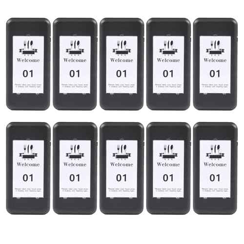 10 Pagers, Single Beeper for Restaurant Pager System Replacement, Additional Pagers for ASIN : B0D44YXB6T