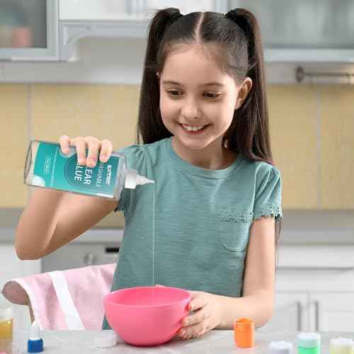 Clear Glue, Washable Liquid Glue 9 Ounces, 2 Count ? Slime Glues, Art Crafts, for Home and School Glues, Dries Clear, Non-Toxic