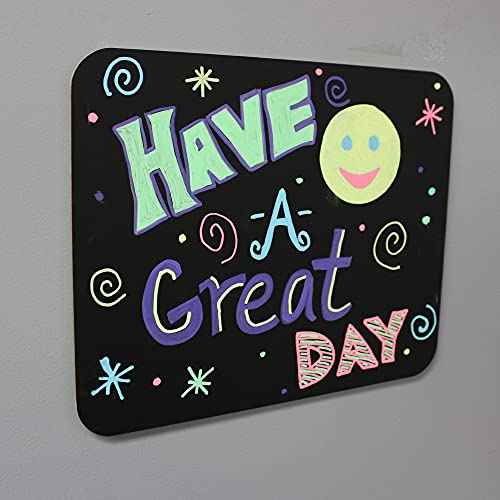 Flipside Products 9.5" x 12" Black Chalkboards, Classroom Set, Student Drawing, Small School Chalkboard, Menu Board, Pack of 12