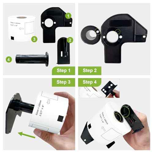 Compatible Shipping Labels Replacement for DK-1202 (2.4" x 3.9"), Use with Brother QL Label Printers (12 Rolls + 1 Reusable Cartridges, 300 Labels/Roll)