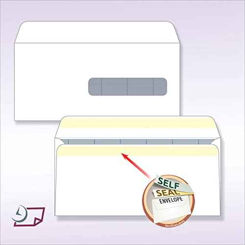NextDayLabels - CMS HCFA 1500 Security Tint Self Seal Envelopes, 100 Per Pack