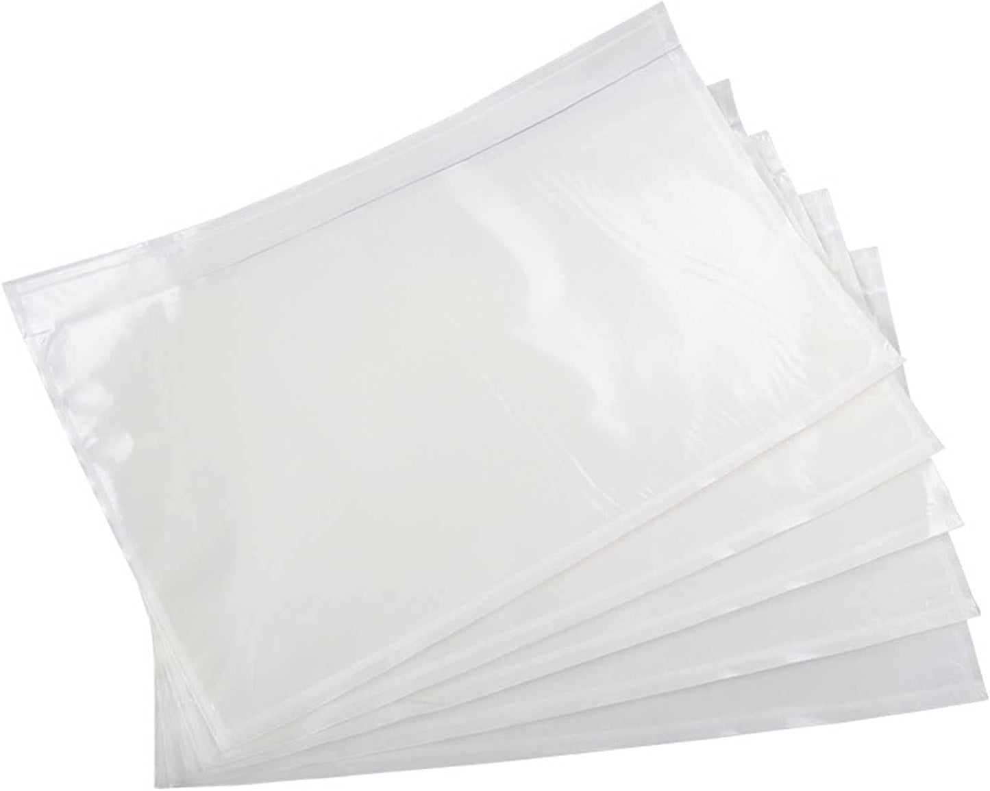 Skiennix Packing List Pouches - 100 Pack Clear Adhesive Shipping Label Envelopes | 7.5" x 5.5" Size