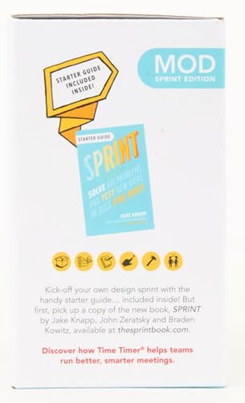 Time Timer MOD Sprint Edition — 60 Minute Visual Timer — For Kids Classroom Learning, Homeschool Tool, Teachers Desk Clock and Office Meetings (Sky Blue)