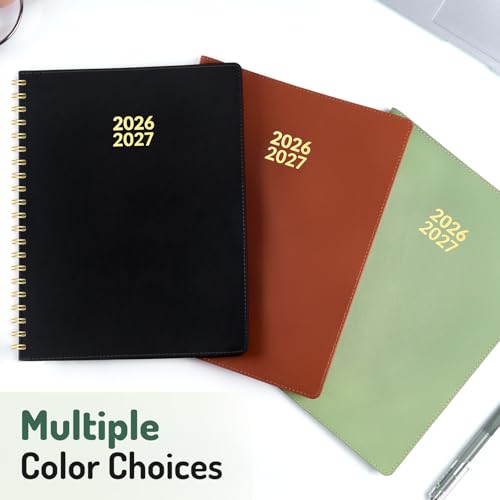 Forvencer 2026-2027 Academic Planner Black 8.5x11 Weekly & Monthly Soft Cover