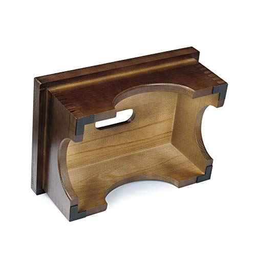 ECROCY Step Stools for Adults Pre-Assembled, Sturdy Wooden Step Stool Lightweight, Portable Bedside Step Stool with Smooth Finish