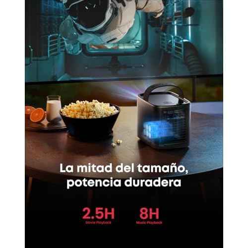 NEBULA Mars 3 Air GTV Projector - Netflix Officially Licensed, 400 ANSI-Lumen Brightness, Native 1080P, Dolby Digital Sound,150-Inch Picture, Built-In Battery for 2.5 Hours of Playtime Anywhere.