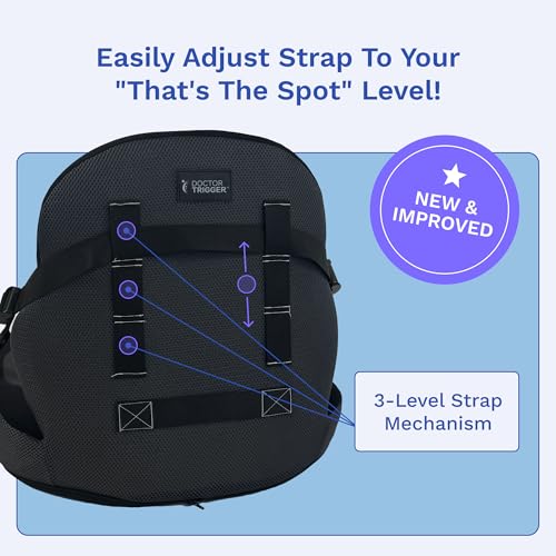 Lumbar Support Pillow for Office Chair | Adjustable, Doctor-Developed Memory Foam Back Seat Cushion | Ergonomic Pressure Relief & Enhanced Blood Flow (New & Improved)