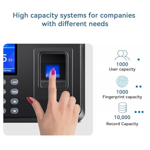 Fingerprint Time Clock for Employees Small Business - Biometric Attendance System