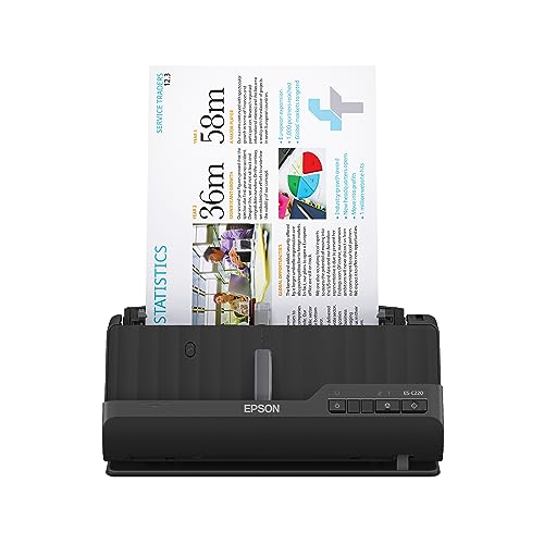 Epson Workforce ES-C220 Compact Duplex Document Scanner with Auto Feeder