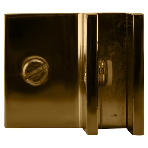 CRL Satin Gold 2-Way 90° Glass Connector for 3/8