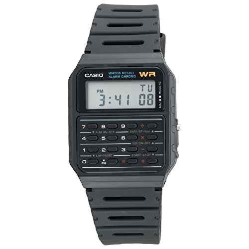 Casio Casio-CA53W-1Z Watch, Black/White, Strip, Black/White, PEQUE?O, Strip