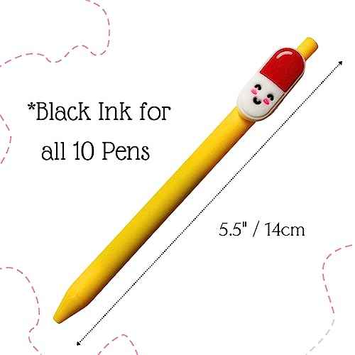 10 PC Nurse Pens | Funny Best Cute Nurses Pen Set Accessories for Work, Nursing Student, Medical Assistant, NICU, ER, ICU; Must haves Gifts, Essentials, Nurses Week Bulk, Appreciation Gift