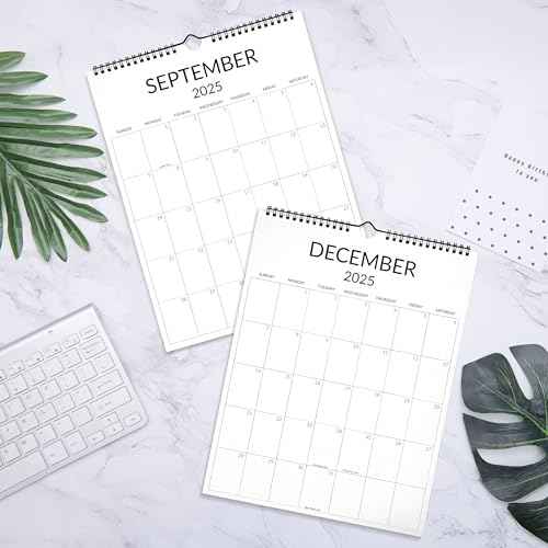 Wall Calendar 2025-2026, Large Wall Calendar from January to December 2026 with Wire Hanging, 14.5¡¯¡¯x11¡¯¡¯ Thick Paper Big Calendar for Office Work Home, Simple Monthly Aesthetic Design Calander