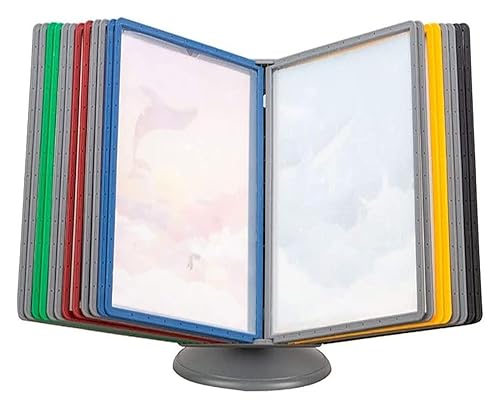 Desktop Document Organizer with Adjustable Panels for Office & Workspace