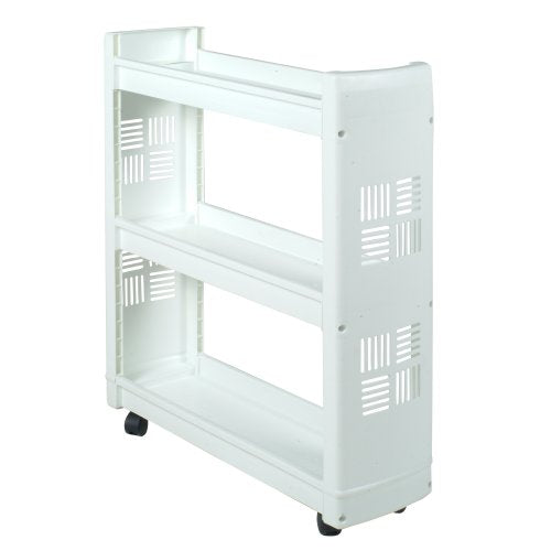 Whirlpool 1903WH Genuine OEM Rolling Laundry Storage Cart, White ? Replaces 1903