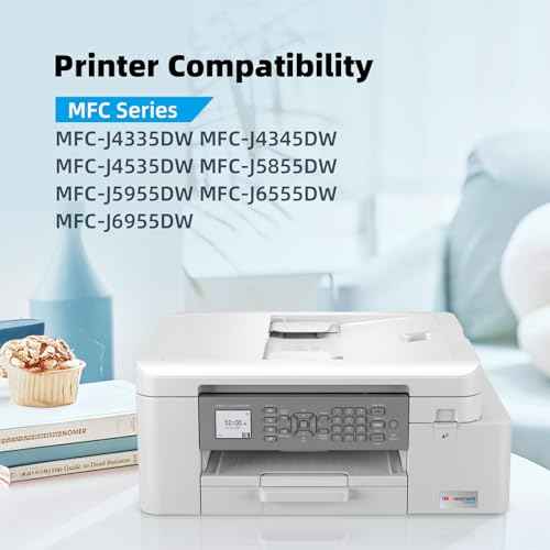 LC406XL Ink Cartridges High Yield Compatible for Brother LC406XL LC406 use with MFC-J4335DW MFC-J4535DW MFC-J5855DW MFC-J6555DW MFC-J6955DW Printer (Black, Cyan, Magenta, Yellow, 4 Pack)