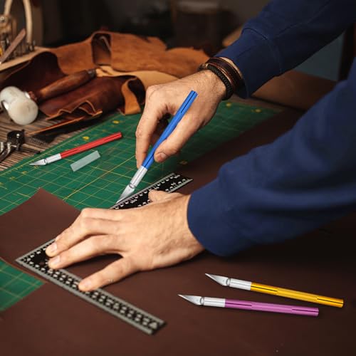 55 Pack Craft Knife Set with Precision Blades for Art & DIY Projects
