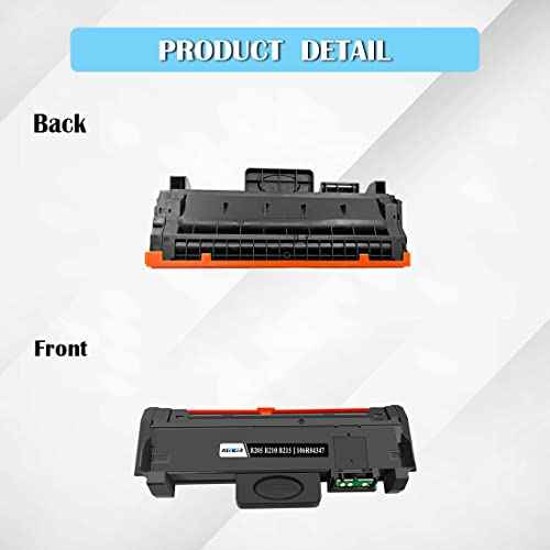B205 B210 B215 Black Toner Cartridge High Yield 3000 Pages Compatible for Xerox B205 B210 B215 B210DNI B205DNI B205MFP B215DNI B215MFP Printers 106R04346 106R04347 (Pack x1)