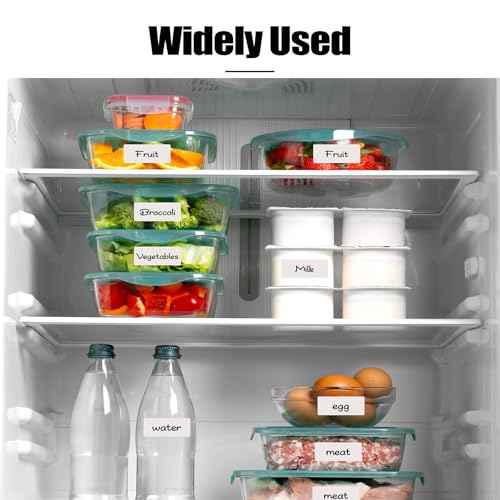 2000 Pcs Removable Freezer Labels, 1" x 2" Blank Label Stickers with Perforation Line Waterproof Oil Resistant Sticker Labels for Food Containers Jars Bottle