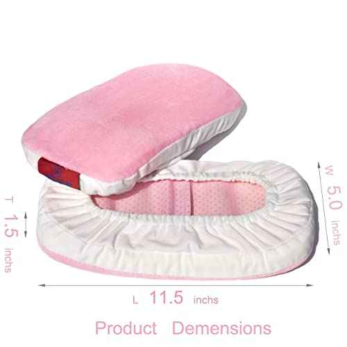 Ergonomic Office Chair Armrest Pads Extra Soft Elbow Support Cushions for Office, Gaming, Desk Chairs, Set of 2 Pink (11" Large Size, Washable Cover)?