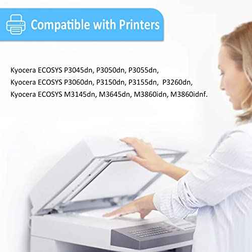 TK3162 TK-3162 TK 3162 1T02T90US0 Toner Cartridge Black Compatible for Kyocera ECOSYS P3145dn P3150dn M3145idn M3645dn M3645idn P3045dn P3050dn P3055dn P3155dn P3060dn P3260dn Printers