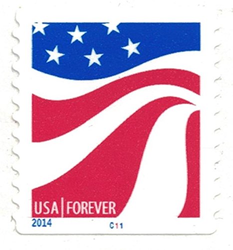 USPS Red White and Blue Forever Postage Stamps - 20 Classic American Flag Design