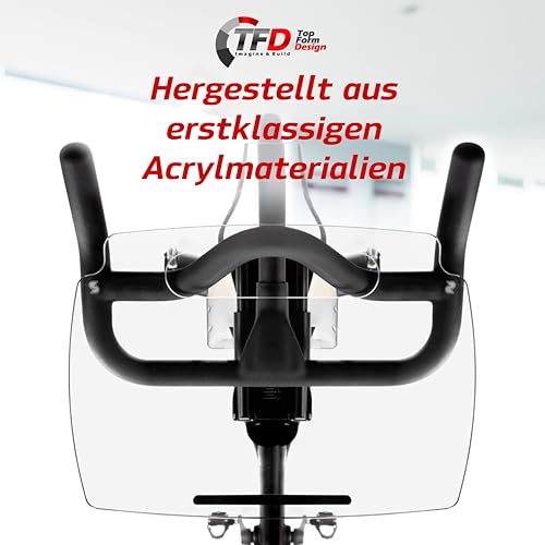 TFD The Tray | Improved Tray for Peloton Bike (orginals) - Work & Ride with Your Phone, Laptop, Book or Tablet (Tray Original, Acrylic Clear)