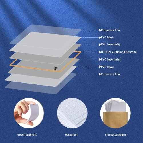 Timeskey NFC Tag Ntag215 NFC Cards NFC Business Card Blank NFC Card NFC215 Cards Rewritable NFC Tags Compatible iPhone and NFC Enabled Mobile Phones and Devices£¨100pcs£©