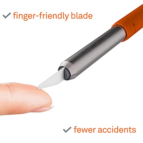 Slice 10518 Craft Knife - 1 Pack Safety Precision Cutter with Finger-Friendly Edge