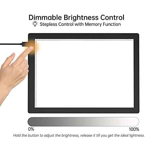 Slide Viewer Light Box 5600K 12¡±x8¡± Ultra-Thin Adjustable Brightness Backlight for Slides and Film Negative Scanning