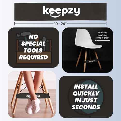 20 Pack Chair Bands, Anti Slip Chair Bands for Kids with Fidgety Feet, ADHD Chair Bands for Classroom, Desk Bands for Student Desks, Sensory Chair Rubber Bands