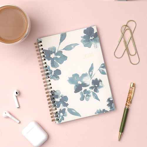 Blue Sky 2026 Weekly and Monthly Planner Calendar, January 2026 - December 2026, 5" x 8", Flexible Frosted Cover, Laminated Tabs, Durable Twin Wire Binding, Bakah Blue