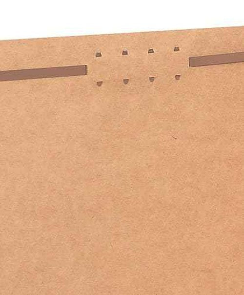 Staples 831123 Reinforced Fastener Folders Letter Size Kraft 50/Box