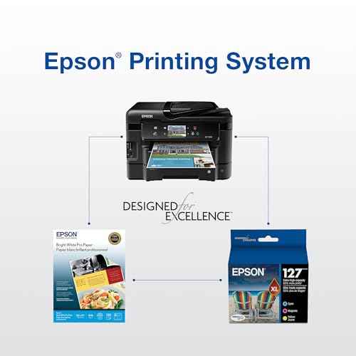 EPSON 127 DURABrite Ultra Ink Black Cartridge For NX-530, NX-625, WF-3520, WF-3530, WF-3540, WF-545, WF-60, WF-630, WF-633, WF-635, WF-645, WF-7010, WF-7510, WF-7520, WF-840, WF-845,Water Resistant