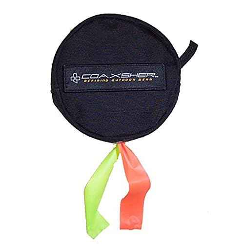 COAXSHER Dual Flagging Tape Dispenser, Black