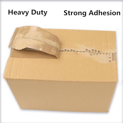 CHUANGSEED 2-Pack Clear Packing Tape with Dispenser - Heavy Duty Moving & Packaging Tape 2.7mil x 1.88"