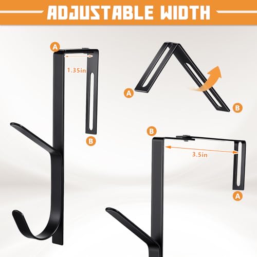 Adjustable Cubicle Hooks & Headphone Stands Set for Office & Home