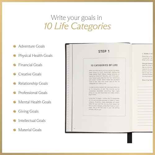 The Bucket List Journal Ben Nemtin Science-Backed Guided Journal for Goals & Happiness, 1 Pack