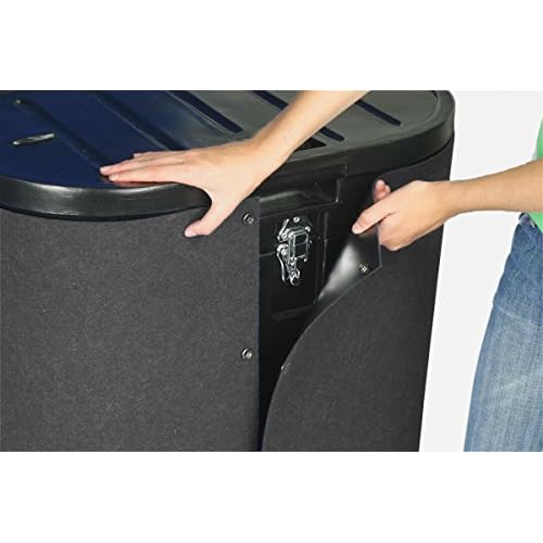 10-Foot-Wide Curved Pop-Up Trade Show Portable Display Booth with Podium Travel Case - Black