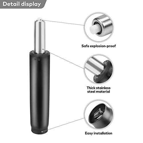 DOZYANT Gas Lift Cylinder Replacement,Hydraulic Pneumatic Shock Piston Heavy Duty (450 lbs) Universal Size Fits Most Executive Office Chairs, Highest End Class 4