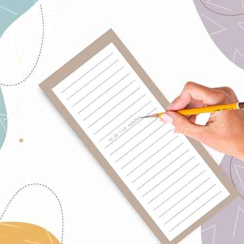 AZUREAL 7 Pack Magnetic Notepads for Refrigerator, 30 Pages/Book Grocery List Magnet Pad for Fridge, Design Magnetic Grocery List Pad for Fridge, Grocery List Notepad, To-Do Memos, List