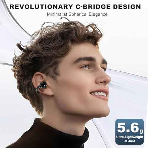 AI Translation Earbuds Real Time, 144 Languages Translator Earbuds for iOS & Android, Hi-Fi Sound, 3-in-1 Translation Headphone for Travel, Business & Learning with Charging Case & LED Display - Black