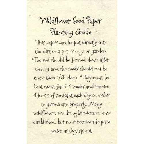 Of The Earth Recycled Lotka Printer Paper Embedded with Wildflower Seed - 8.5" x 11" (2 Pack- 50 Sheets of Paper Total)