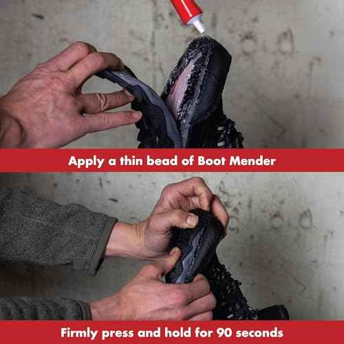 JobSite Boot Mender Glue - Shoe Glue Sole Repair - Clear, Instant Bond, Heavy Duty Adhesive (30g Tube)