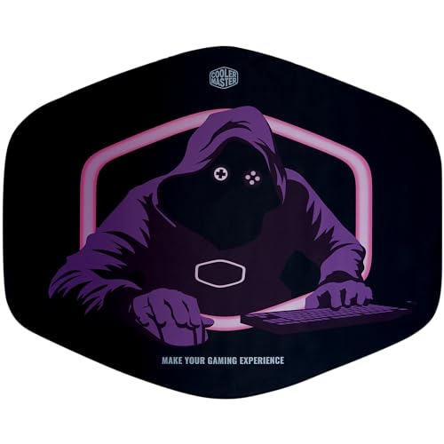 Cooler Master FM510 Gaming Floor Mat, Splash-Proof Surface, Anti-Fray Stitching, Anti-Slip Floor Protector for Computer Gaming Desk Chair, Carpet, Hard Wood, and Tile Floor