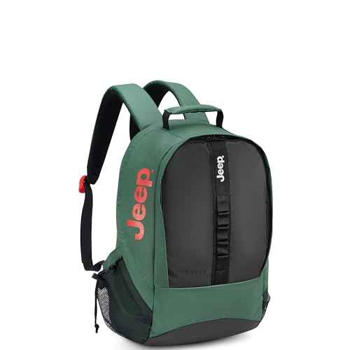 Jeep JS011B Travel Backpack, Green, 15.6" Laptop