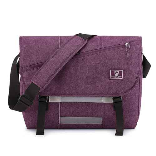 OIWAS Messenger Bag for Women, 17 Inch Laptop Crossbody Bags Men Casual Satchel Shoulder Bag College Travel Office Briefcase