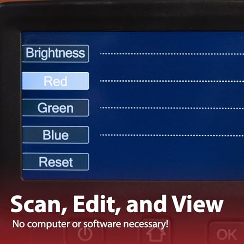 Magnasonic Film Scanner - All-in-One 24MP Converts 35mm, Slides & Super 8 to Digital with 5" Display & HDMI (FS71) - Film Scanner