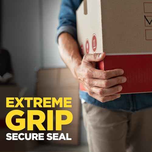 Scotch Box Lock Packing Tape, Clear Packaging Tape, Extreme Grip Box Tape for Holiday Shipping, 1.88 in. x 22.2 yd., 6 Tape Rolls with Dispensers