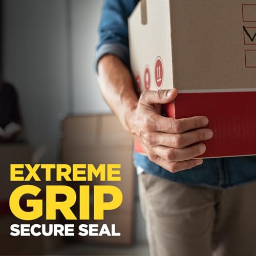 Scotch Box Lock Packing Tape - Clear, 6 Rolls, 1.88 x 54.6 yd, Extreme Grip for Shipping & Mailing